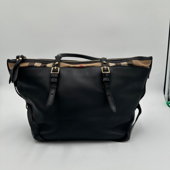 BURBERRY Calfskin House Check Salisbury Tote - Picture 2 of 10